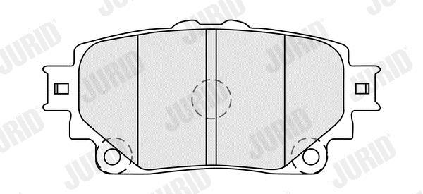 Jogo de 4 pastilhas de travão JURID ref. 574089J