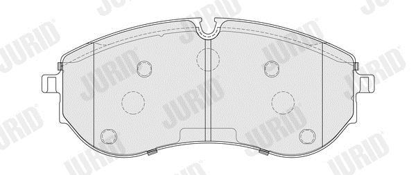Jeu de 4 plaquettes de frein JURID ref. 574110J
