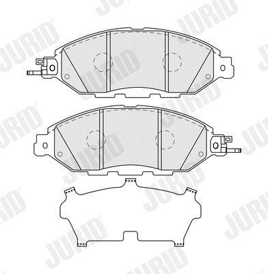 Jeu de 4 plaquettes de frein JURID ref. 574149J
