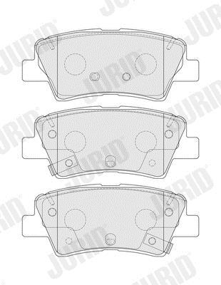 Jeu de 4 plaquettes de frein JURID ref. 574192J
