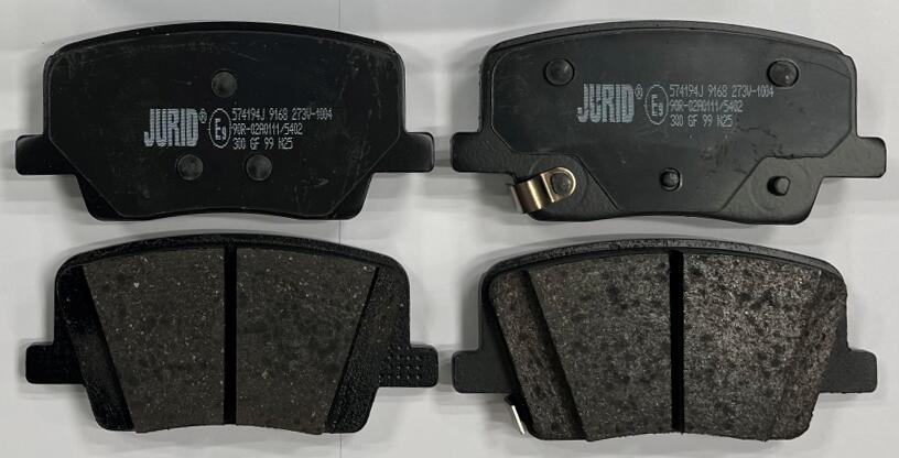 Jeu de 4 plaquettes de frein JURID ref. 574194J