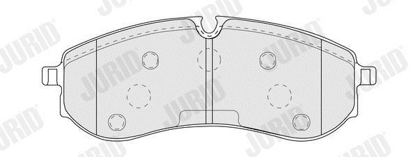 Jeu de 4 plaquettes de frein JURID ref. 574201J