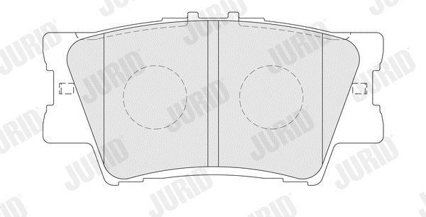 Jeu de 4 plaquettes de frein JURID ref. 574211J