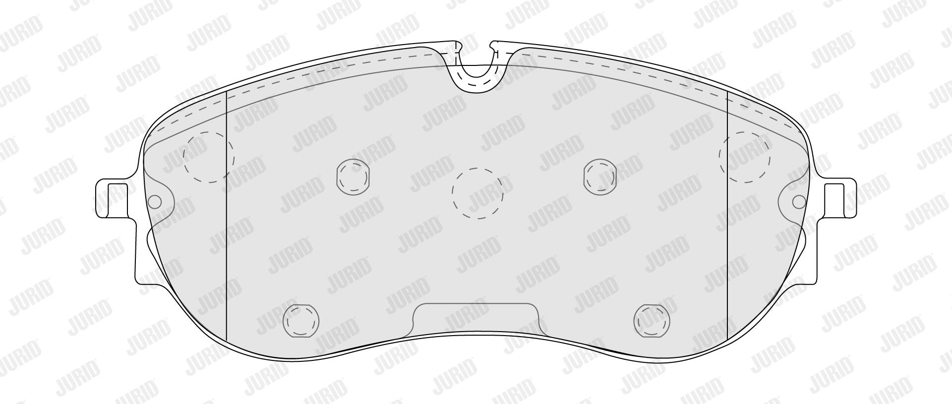 Jogo de 4 pastilhas de travão JURID ref. 574215J