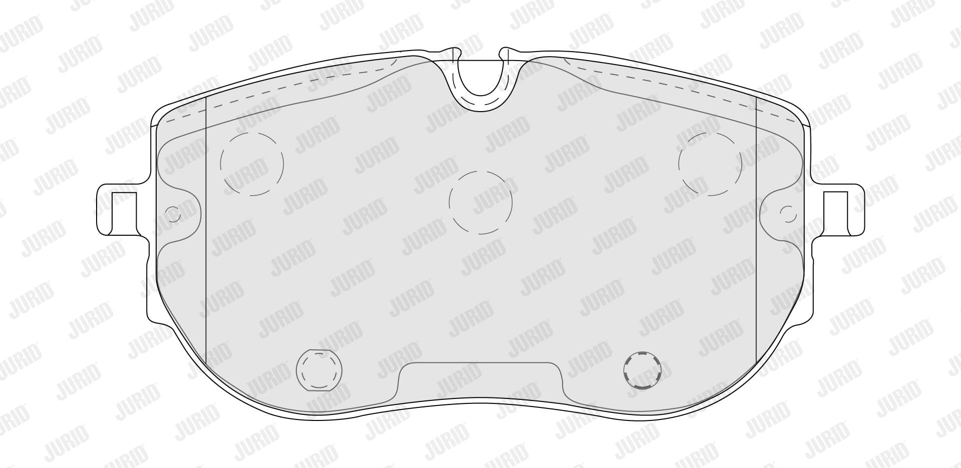 Jogo de 4 pastilhas de travão JURID ref. 574216J