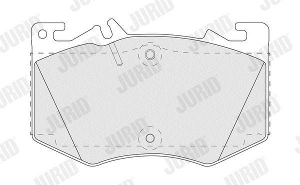 Jogo de 4 pastilhas de travão JURID ref. 574226J