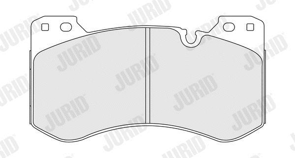 Jogo de 4 pastilhas de travão JURID ref. 574273J