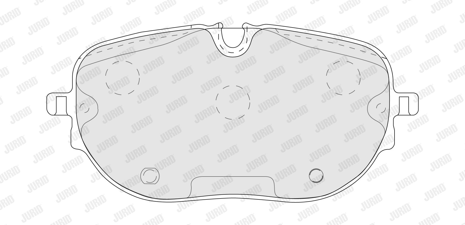 Jogo de 4 pastilhas de travão JURID 574280J