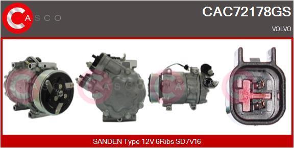 Compressor de climatização CASCO SRL ref. CAC72178GS