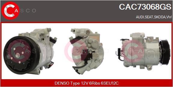 Compresor, aire acondicionado CASCO SRL ref. CAC73068GS