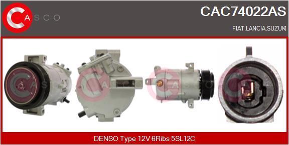 Compressor de climatização CASCO SRL ref. CAC74022AS