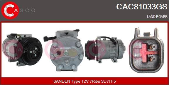 Compressor de climatização CASCO SRL ref. CAC81033GS