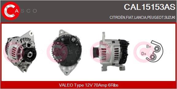 Alternador CASCO SRL ref. CAL15153AS