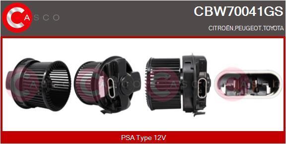 Pulseur d'air habitacle (Ventilateur habitacle) CASCO SRL CBW70041GS