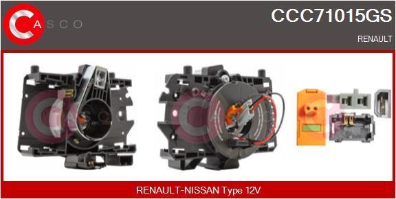 Muelle espiral, airbag (Anillo de airbag) CASCO SRL ref. CCC71015GS