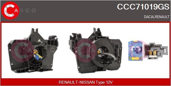 Muelle espiral, airbag (Anillo de airbag) CASCO SRL ref. CCC71019GS