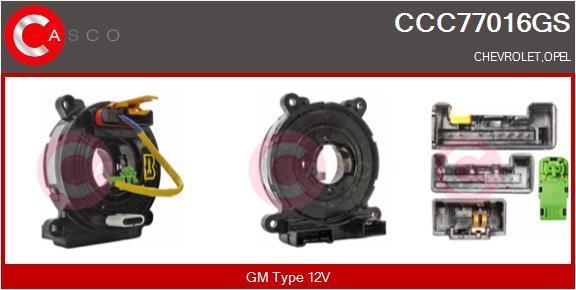 Muelle espiral, airbag (Anillo de airbag) CASCO SRL ref. CCC77016GS