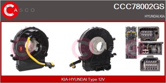 Muelle espiral, airbag (Anillo de airbag) CASCO SRL ref. CCC78002GS