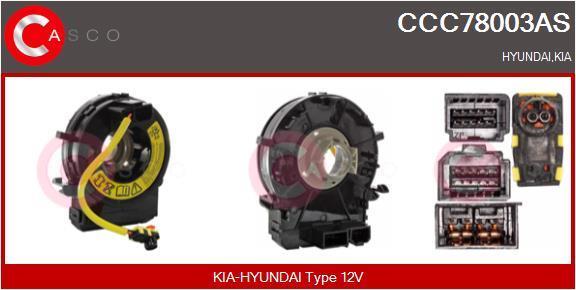Muelle espiral, airbag (Anillo de airbag) CASCO SRL ref. CCC78003AS
