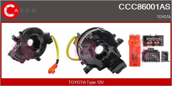 Muelle espiral, airbag (Anillo de airbag) CASCO SRL ref. CCC86001AS