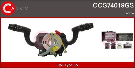 Comutador, coluna de direcção CASCO SRL ref. CCS74019GS