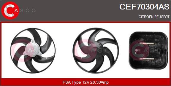 Moteur électrique, ventilateur pour radiateurs (Motoventilateur) CASCO SRL ref. CEF70304AS