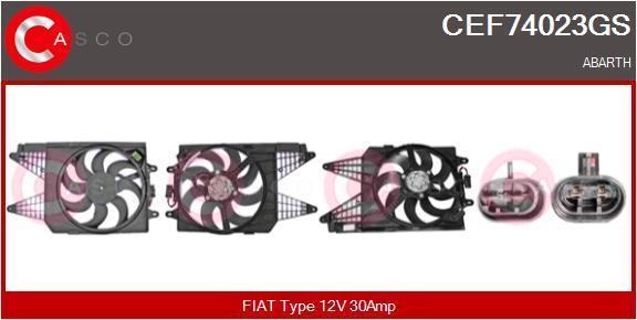 Moteur électrique, ventilateur pour radiateurs (Motoventilateur) CASCO SRL ref. CEF74023GS