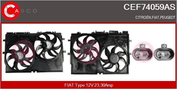 Moteur électrique, ventilateur pour radiateurs (Motoventilateur) CASCO SRL ref. CEF74059AS