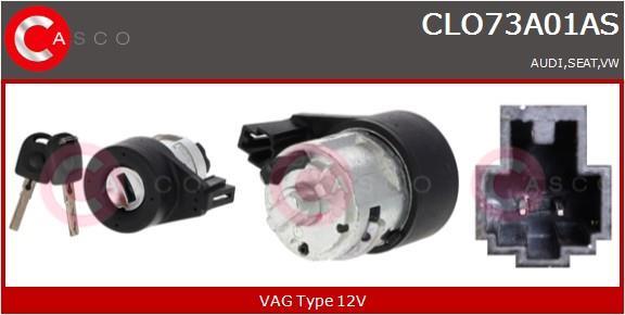 Cilindro de cierre, cerradura de encendido CASCO SRL ref. CLO73A01AS