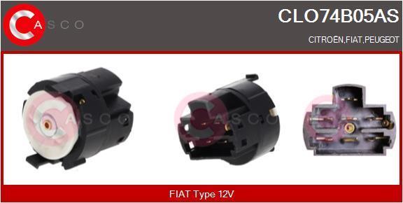 Interrupteur d'allumage/de démarreur (Contacteur neiman) CASCO SRL ref. CLO74B05AS