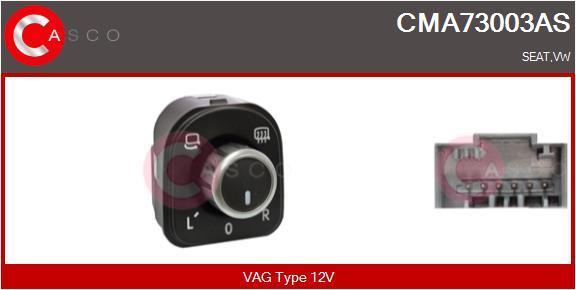Commande, ajustage du miroir (Manette de réglage rétroviseur) CASCO SRL CMA73003AS
