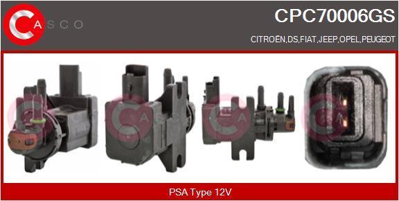 Transmetteur de pression, contrôle des gaz d'échappement CASCO SRL CPC70006GS