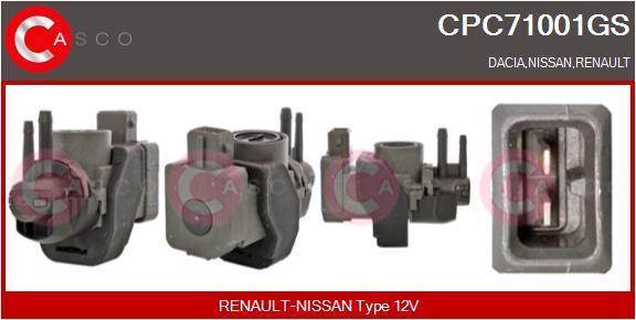 Transmetteur de pression, contrôle des gaz d'échappement CASCO SRL CPC71001GS