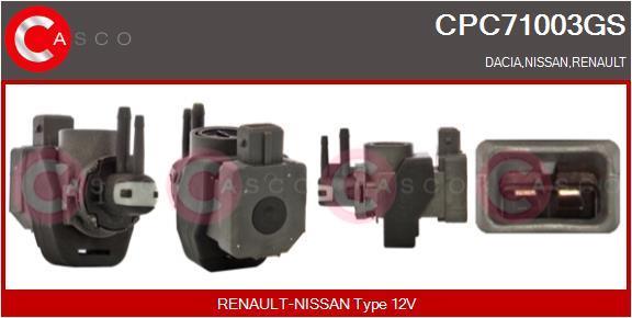 Transmetteur de pression, contrôle des gaz d'échappement CASCO SRL CPC71003GS