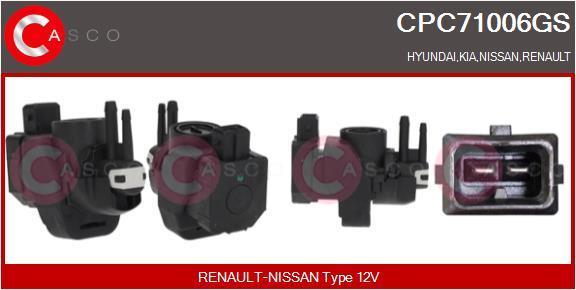 Transmetteur de pression, contrôle des gaz d'échappement CASCO SRL CPC71006GS