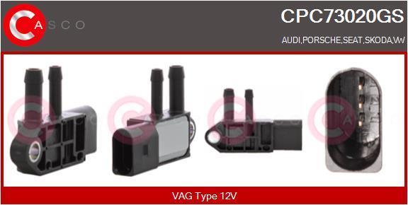 Transmetteur de pression, contrôle des gaz d'échappement CASCO SRL CPC73020GS