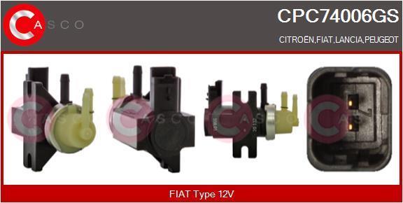 Transmetteur de pression, contrôle des gaz d'échappement CASCO SRL CPC74006GS