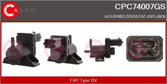 Transmetteur de pression, contrôle des gaz d'échappement CASCO SRL CPC74007GS