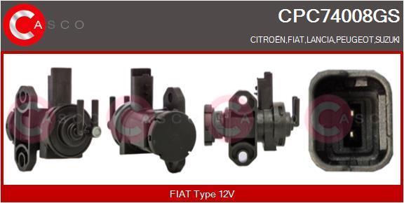Transmetteur de pression, contrôle des gaz d'échappement CASCO SRL CPC74008GS