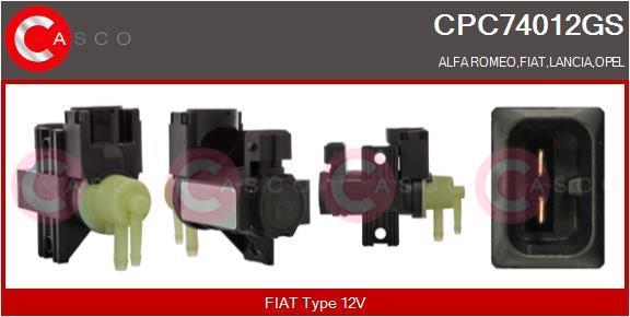 Transmetteur de pression, contrôle des gaz d'échappement CASCO SRL CPC74012GS