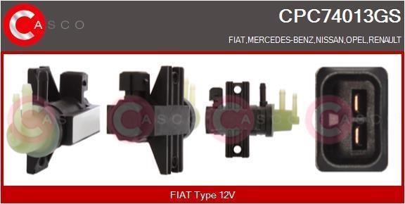 Transmetteur de pression, contrôle des gaz d'échappement CASCO SRL ref. CPC74013GS