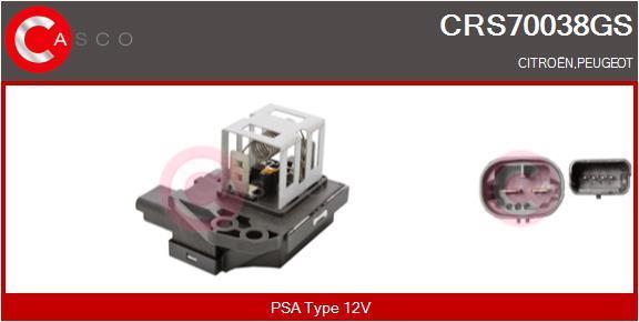 Resistência ventilador do motor CASCO SRL ref. CRS70038GS