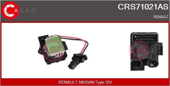 Résistance, pulseur d'air habitacle (Élément de commande, chauffage/ventilation) CASCO SRL ref. CRS71021AS