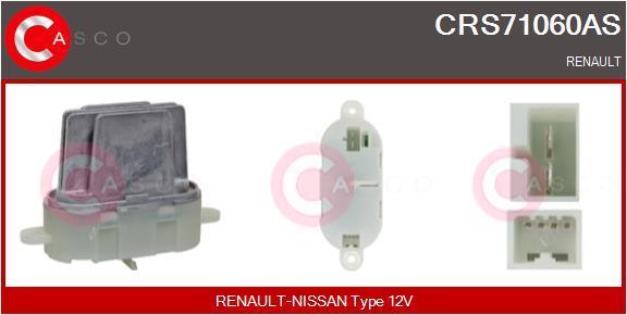 Résistance, pulseur d'air habitacle (Élément de commande, chauffage/ventilation) CASCO SRL ref. CRS71060AS