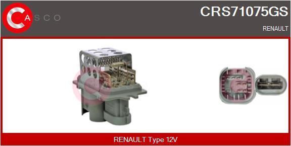 Resistencia, ventilador habitáculo CASCO SRL ref. CRS71075GS