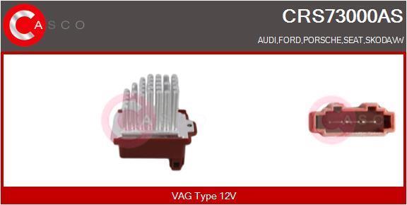 Résistance, pulseur d'air habitacle (Élément de commande, chauffage/ventilation) CASCO SRL ref. CRS73000AS