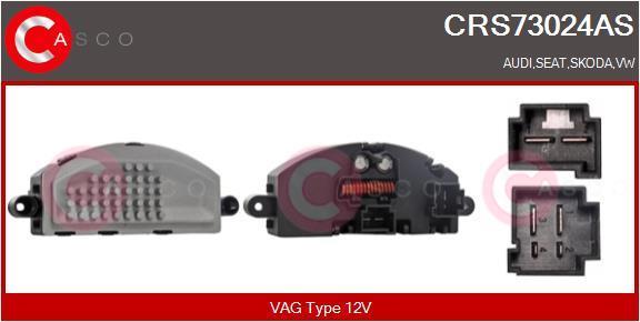 Resistência, ventilador de ar da cabina CASCO SRL ref. CRS73024AS
