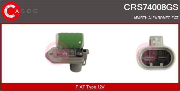 Resistência ventilador do motor CASCO SRL ref. CRS74008GS