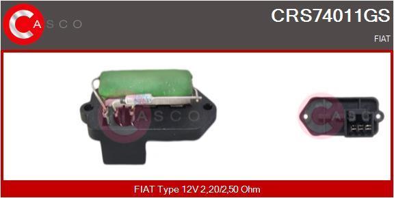 Résistance, pulseur d'air habitacle (Élément de commande, chauffage/ventilation) CASCO SRL ref. CRS74011GS
