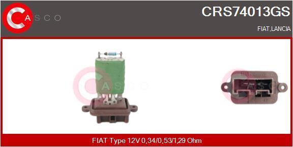 Resistencia, ventilador habitáculo CASCO SRL ref. CRS74013GS